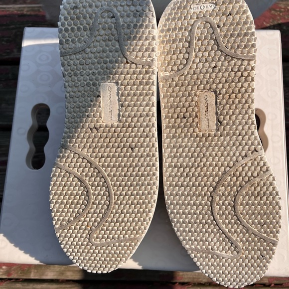 Cappelletti Capri Black Leather Sneakers Size EU 39/ 8.5 w/ Gold sketched Capri - Picture 8 of 10